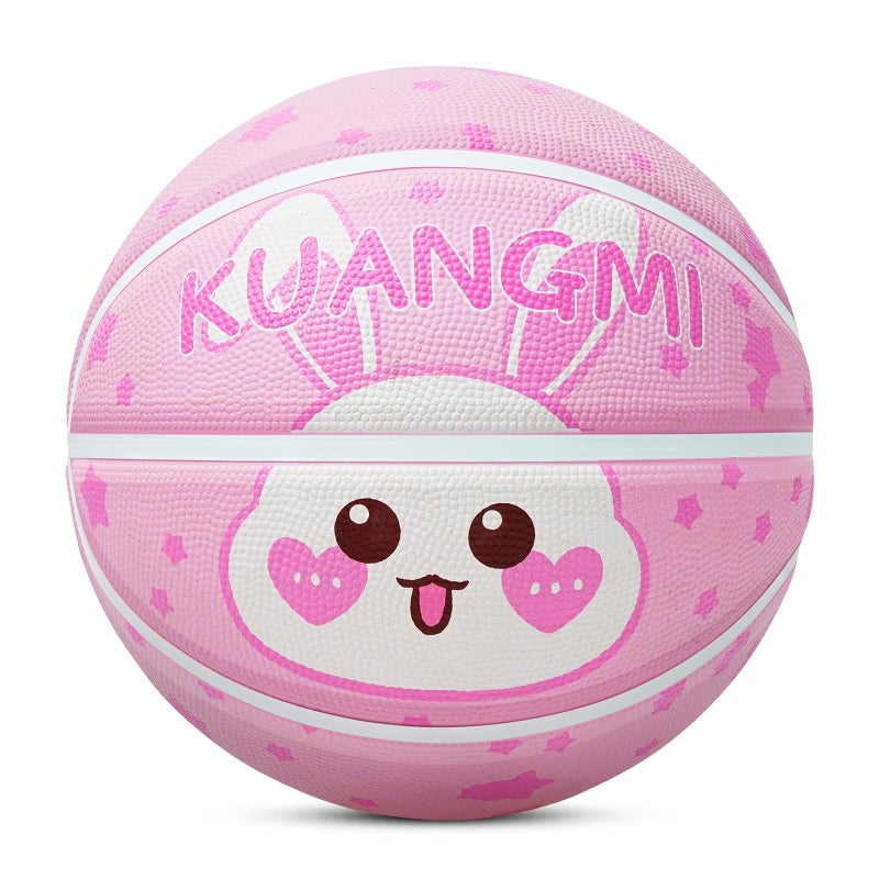 Kuangmi Rubber Rubber Basketball Size 5275 Made for Indoor Outdoor Sports Game Park Beach Pool for Child Youth Teen Girls Boys - Image 2