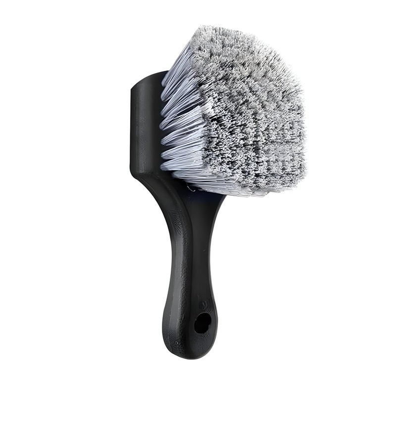 KBZONE Car Tire Cleaning Brush 15cm Wide Hard Nylon Bristles Rim Scrubber Handheld Car Wheel Cleaning Brush for Tires, Rims, Hubcaps & Car Exterior, Deep Cleans & Restores Shine Tyre Brush - Image 1