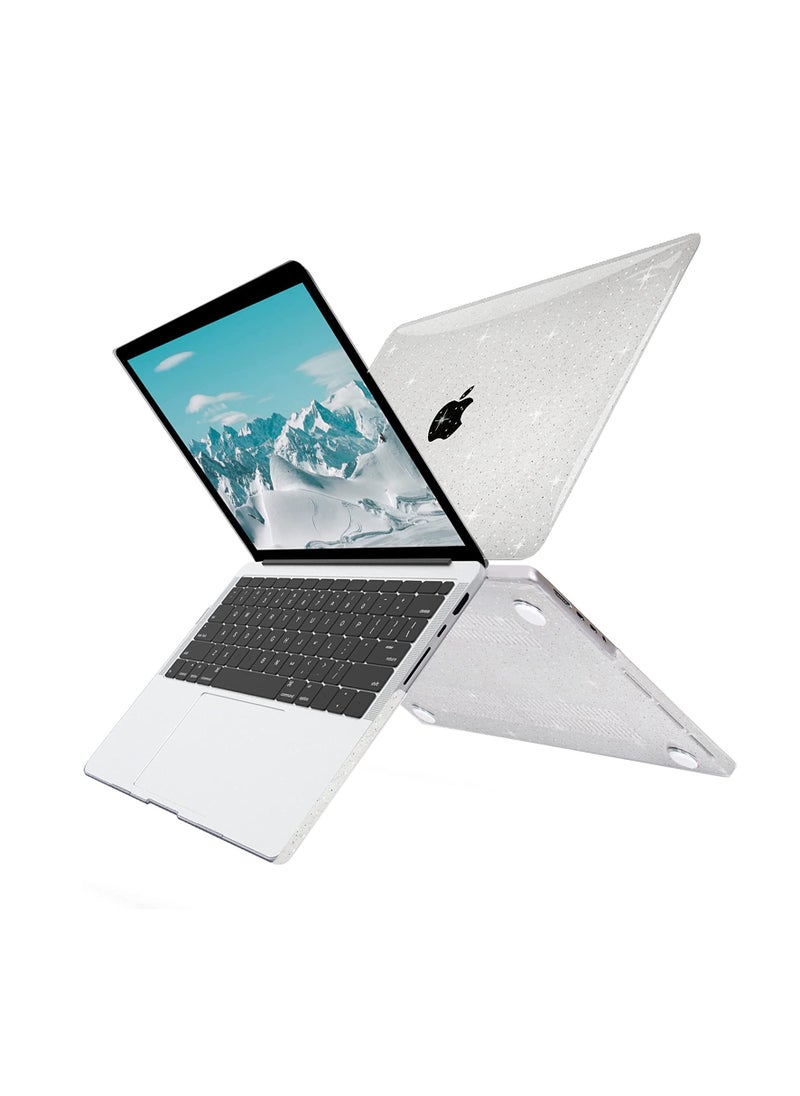 Generic - Glitter Case Compatible with MacBook Pro/Pro Max 14 inch M4 M3 M2 M1 2024-2021 A3112/A3185/A3401/A2442/A2779/A2918/A2992, Plastic Protective Hard Shell for New Mac Pro 14 Inch Touch ID Liquid Retina --Clear - Image 1
