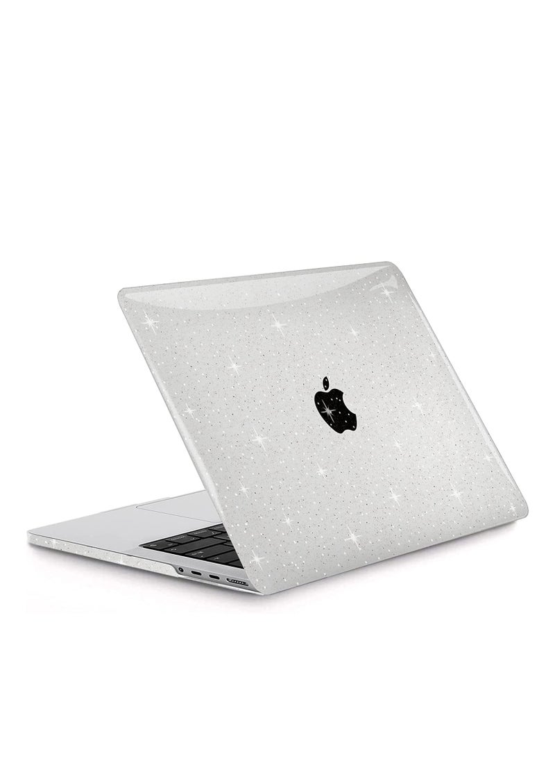 Generic - Glitter Case Compatible with MacBook Pro/Pro Max 14 inch M4 M3 M2 M1 2024-2021 A3112/A3185/A3401/A2442/A2779/A2918/A2992, Plastic Protective Hard Shell for New Mac Pro 14 Inch Touch ID Liquid Retina --Clear - Image 1