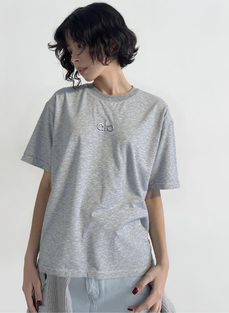 alo Alo - Gray - Sporty - Casual - Men's and Women's Matching Top  - Image 4