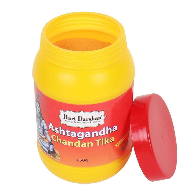 Hari Darshan Ashtagandha Chandan Tika Pack of 2250g Each Pure Ashtagandha Tika Tilak with Sandalwood Powder for Daily PoojaHawan - Image 2