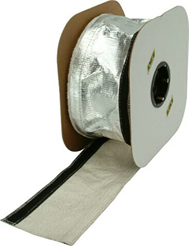 Design Engineering Heat Shroud 2" - 2-1/2" I.D. x 3ft Aluminized Sleeving for Ultimate Hi-Temp Protection (with Hook and Loop Closure) - Image 1