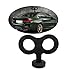Dickno Car Wind Up Key Sticker 3D Cute Clockwork Wind Up Key for Car Back and Roof Decoration Creative Auto Body DIY Ornament Universal Vehicle Exterior Decorative Accessories Black - Image 2