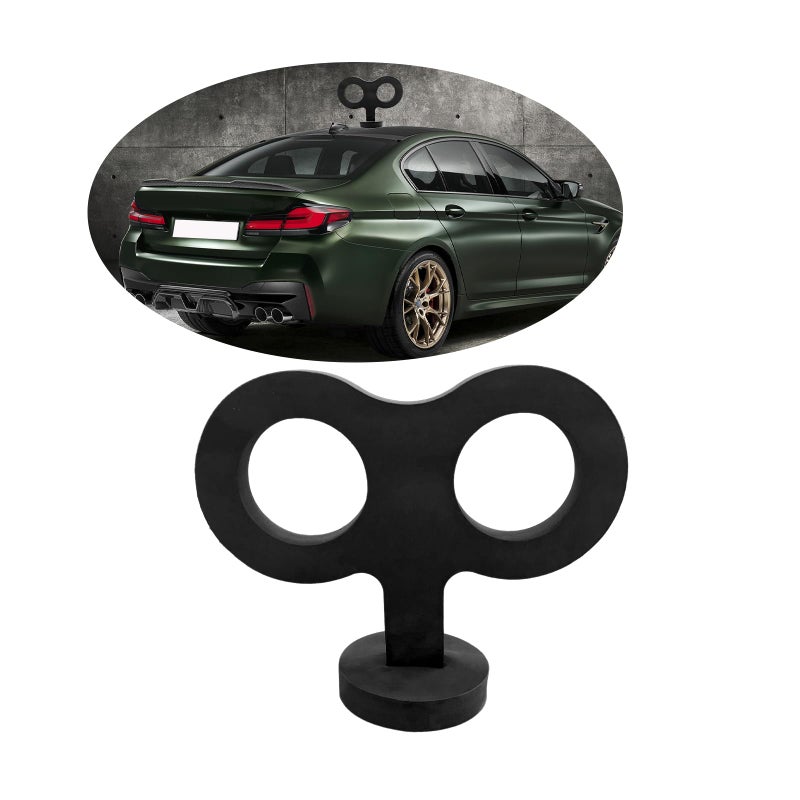 Dickno Car Wind Up Key Sticker 3D Cute Clockwork Wind Up Key for Car Back and Roof Decoration Creative Auto Body DIY Ornament Universal Vehicle Exterior Decorative Accessories Black - Image 3