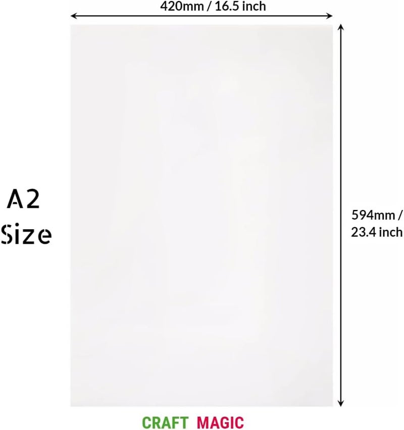 CRAFT MAGIC لوح فوم CRAFT MAGIC A2 - أبيض (عبوة من 2) - Image 2