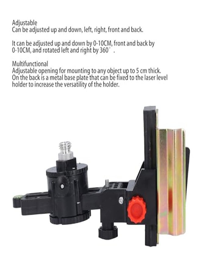 Garosa Fine Tuning Bracket Level Adapter L Shape Magnetic Pivoting Base with Adjustable Clip for Wall Ceiling Mounted - Image 3
