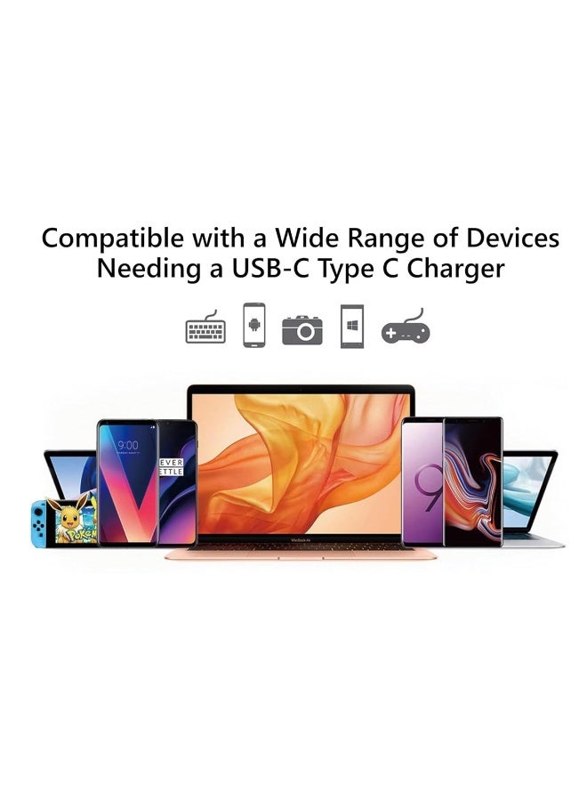 EZRA كابل شحن سريع EZRA USB-C إلى USB-C، 60 وات، كابل بيانات PD متين من النوع C بطول 1 متر للهواتف الذكية والأجهزة اللوحية وأجهزة الكمبيوتر المحمولة وأجهزة MacBook وبنوك الطاقة والمزيد - Image 5