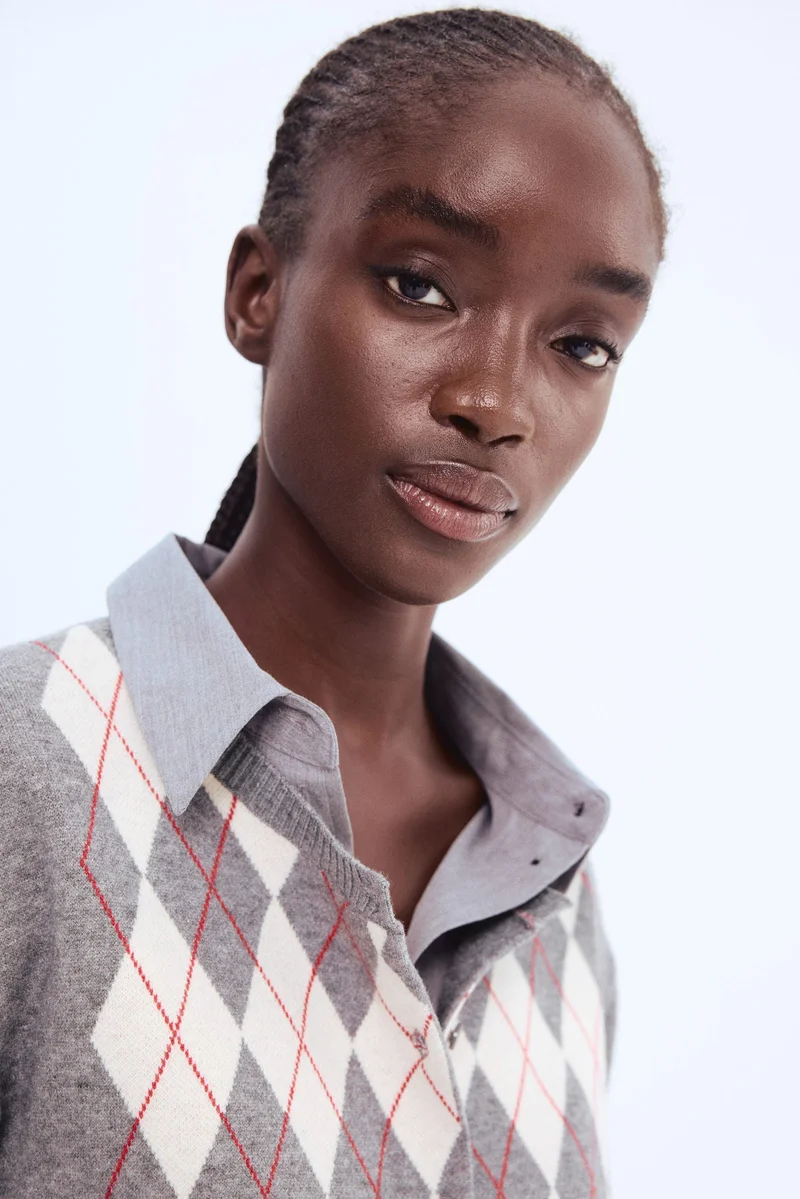 H&M Jacquard-knit cardigan