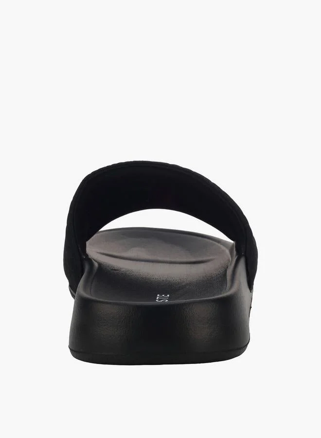 Celeste BLACK Women Textured Slides for Women | Best Price UAE