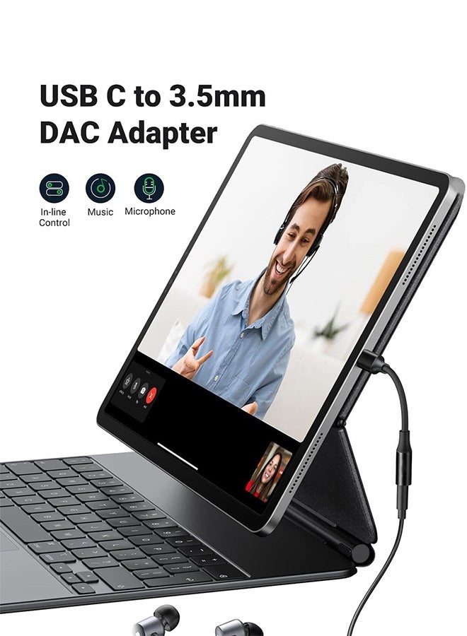 Tersely Type-C USB C to 3.5mm Headphone Adapter Cable Jack, Audio Car AUX for iPhone 17/16/15 Pro/Max/Plus Samsung Fold/Flip 7/6/5 S25/S24/S23 Plus Ultra Google Pixel 10/9/8, for iPad 10th Pro Mini 6 Air(White) - Image 3