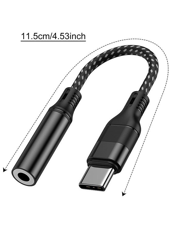 Tersely Type-C USB C to 3.5mm Headphone Adapter Cable Jack, Audio Car AUX for iPhone 17/16/15 Pro/Max/Plus Samsung Fold/Flip 7/6/5 S25/S24/S23 Plus Ultra Google Pixel 10/9/8, for iPad 10th Pro Mini 6 Air(White) - Image 2