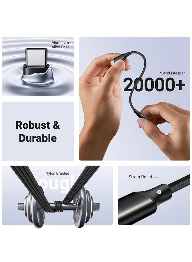 Tersely Type-C USB C to 3.5mm Headphone Adapter Cable Jack, Audio Car AUX for iPhone 17/16/15 Pro/Max/Plus Samsung Fold/Flip 7/6/5 S25/S24/S23 Plus Ultra Google Pixel 10/9/8, for iPad 10th Pro Mini 6 Air(White) - Image 5