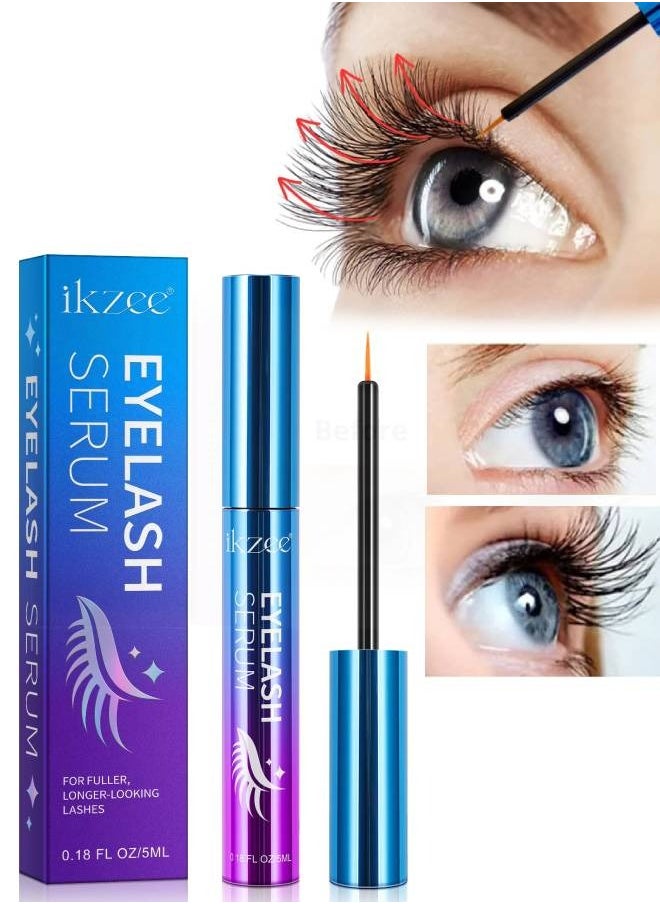 IKZEE Eyelash Serum Rapid Eyelash Growth Serum Lash Serum for Eyelash Growth Lash Growth Serum for Stronger Healthier Fuller Longer Lashes and Brows Lash and Brow Growth Serum  - Image 1