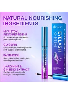 IKZEE Eyelash Serum Rapid Eyelash Growth Serum Lash Serum for Eyelash Growth Lash Growth Serum for Stronger Healthier Fuller Longer Lashes and Brows Lash and Brow Growth Serum  - Image 5