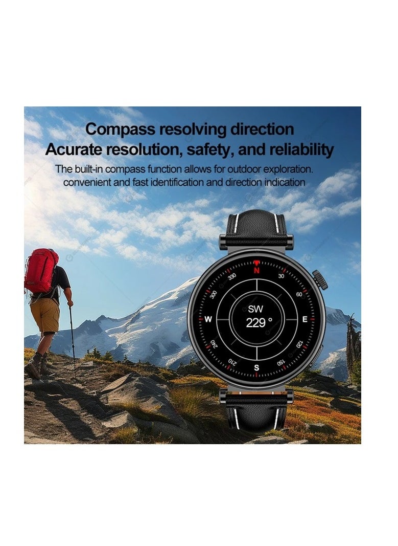 Generic - GT 4 41mm Smart Watch, 7 Days Battery Life, Science-based Calorie Management, Pulse Wave Arrhythmia Analysis, TruSeen 5.5+ Heart Rate Monitor, Compatible with Andriod & iOS, black - Image 1