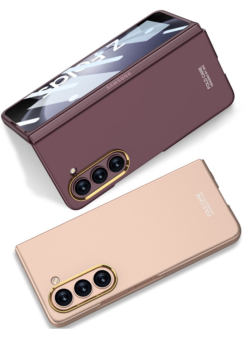 Generic Compatible With Samsung Galaxy Z Fold 5 ultra thine with lenc (Rose Gold)  - Image 2