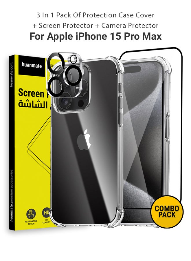 هوان ميت هوان ميت حزمة حماية ثلاثية لأبل iPhone 15 Pro Max