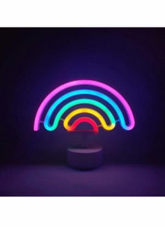 Colorful LED Neon Rainbow Light for Indoor Decoration BatteryPowered Night Light for Kids' Nursery Living Room and Special Events like Weddings Birthdays and Anniversaries