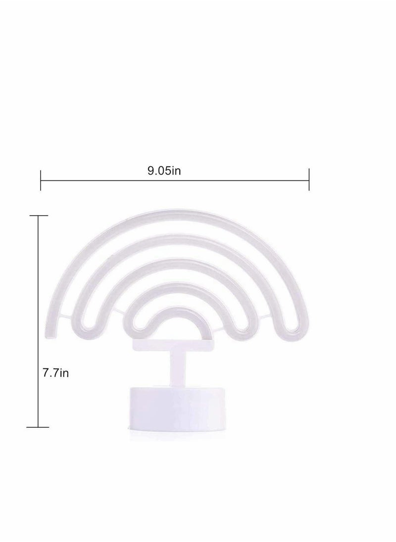 Generic - Colorful LED Neon Rainbow Light for Indoor Decoration BatteryPowered Night Light for Kids' Nursery Living Room and Special Events like Weddings Birthdays and Anniversaries - Image 1