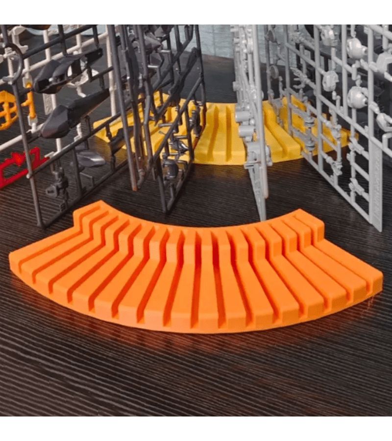Orange Model Template Rack And Storage Box Large Capacity Organizer For DIY Crafts Tools - Image 4