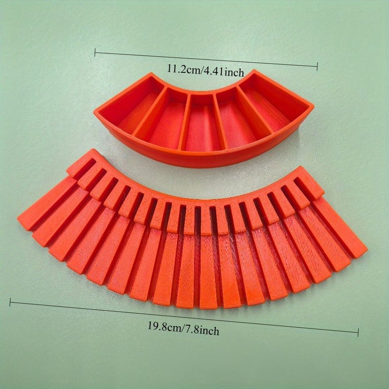 Orange Model Template Rack And Storage Box Large Capacity Organizer For DIY Crafts Tools - Image 3