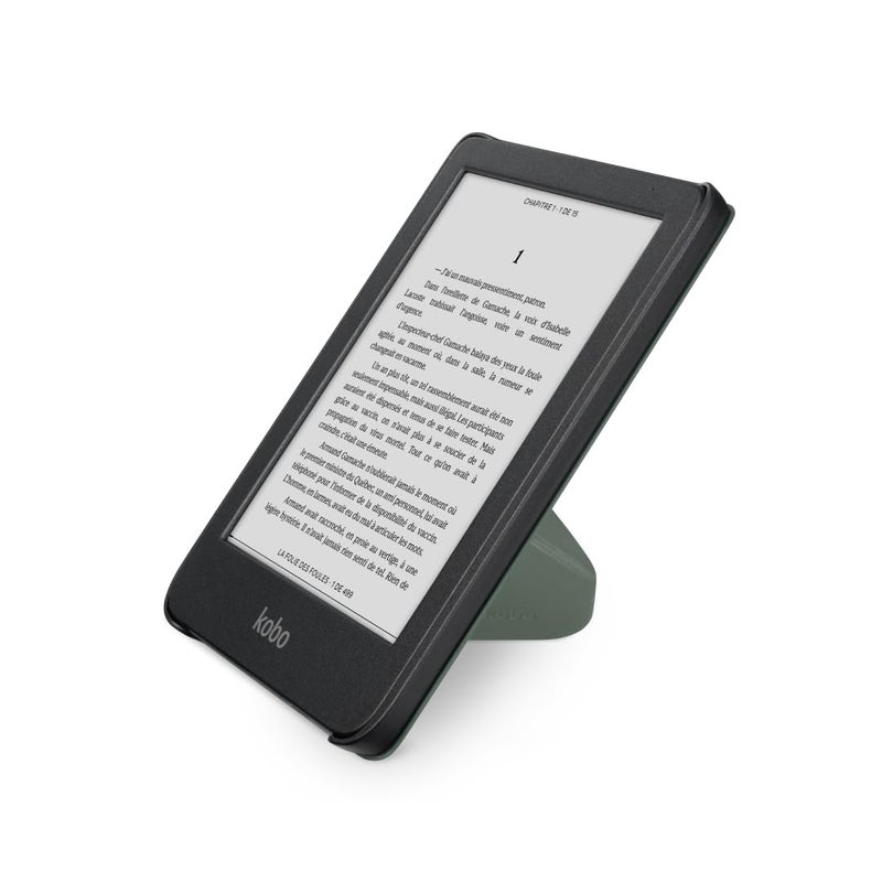 Kobo Clara Colour/BW SleepCover Case | Misty Green | Sleep/Wake Technology | Built-in 2-Way Stand | Vegan Leather | Compatible with 6â€ Kobo Clara Colour/BW eReader - Image 2