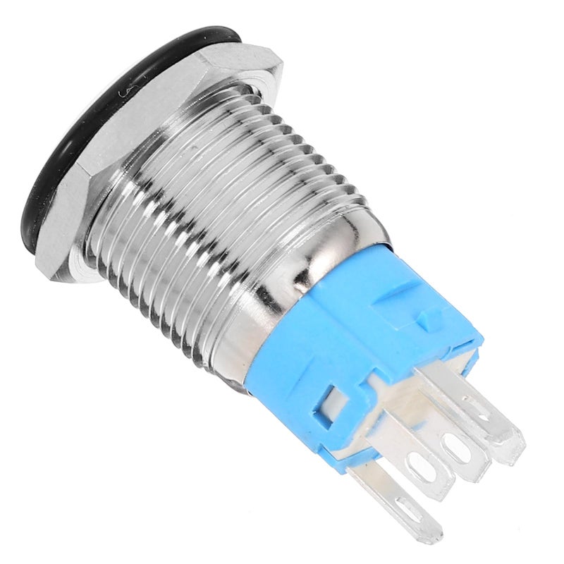 16mm Automotive Engine Starter Push Button Ignition Switch With LED Light Self Locking Momentary Reset - Image 2