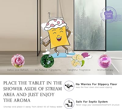 Liillya Shower Steamers Aromatherapy 8 Pack Gifts for WomenSelf Care and Relaxing Mothers Day Gifts for Her Shower Bombs with Essential Oils Home Spa Relaxation Birthday Gifts for Women Men - Image 5