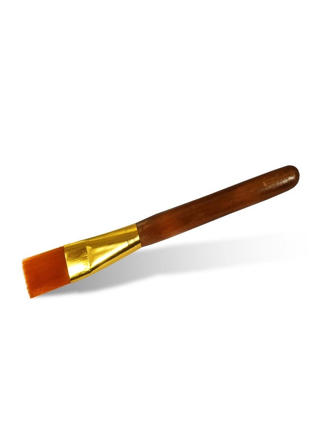 Utkarsh Facial Mask,face Pack,Cosmetic Application Small Size Wooden Handle Soft Brush - Image 2