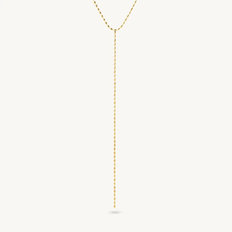 PALMONAS Beaded Lariat Necklace for Women | 18K Gold Plated, Waterproof & Anti-Tarnish