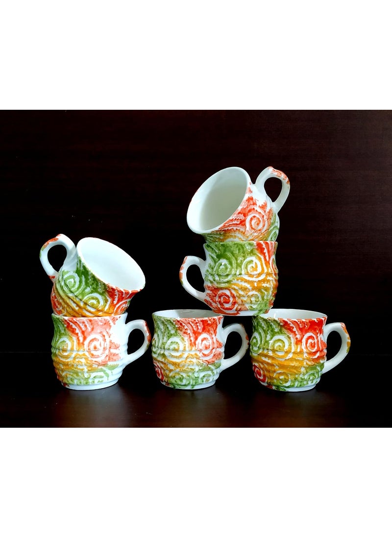 MOODY PANDA MOODY PANDA Kullad Shaped Set of 6 Cups Cup Set Ceramic  - Image 1