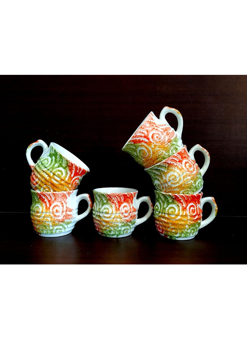 MOODY PANDA MOODY PANDA Kullad Shaped Set of 6 Cups Cup Set Ceramic  - Image 4