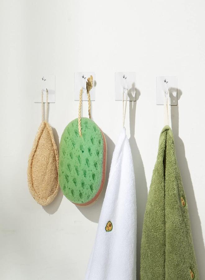 Jetec Jetec 6 Pieces Hat Hook for Wall Acrylic Hooks Clear Hat Hooks Coat Hooks Hat Rack Robe Hook Adhesive Hooks for Bathroom Kitchen Towels Wall Hat Clothes and More (Clear)  - Image 2