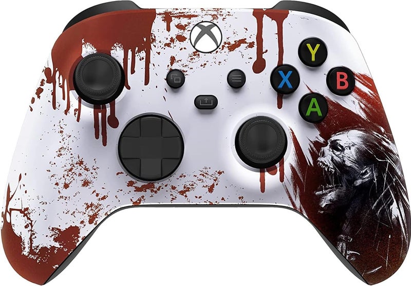 Custom Controllerzz Wireless Controller for Microsoft Xbox Series X/S & Xbox One - Custom Soft Touch Feel - Custom Series X/S Controller (X/S Bloody Zombie) - Image 1
