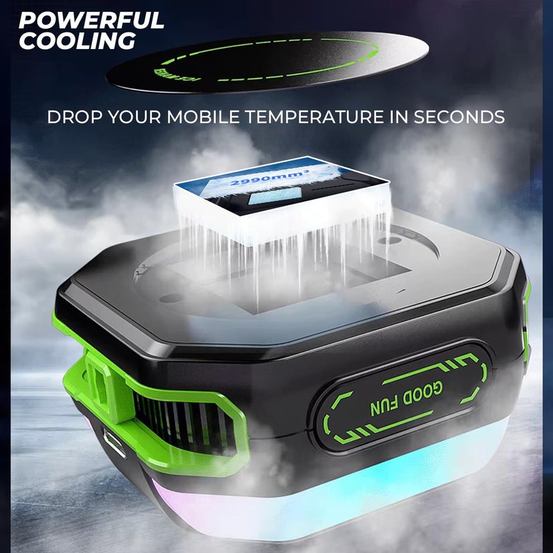 WRADER Phone Cooler for Gaming for Game Long Filming Mobile Gaming Fan Mobile Cooling Gadget (Black, ABS Body, JS86 Model) - Image 5