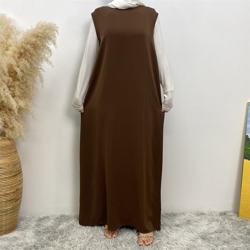 monica fashion Sleeveless Dress & Cardigan Set - Elegant Commuter Style - Image 3