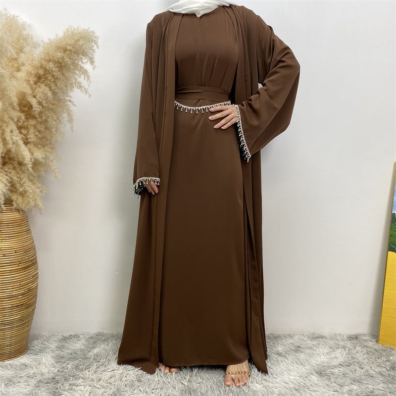 monica fashion Sleeveless Dress & Cardigan Set - Elegant Commuter Style - Image 4