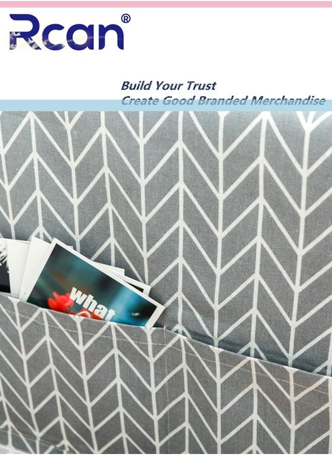 Rcan Fridge Dust Cover Refrigerator Dust Proof Cover Washing Machine Top Cover Washing Machine Cover 55 x 130cm Gray  - Image 5
