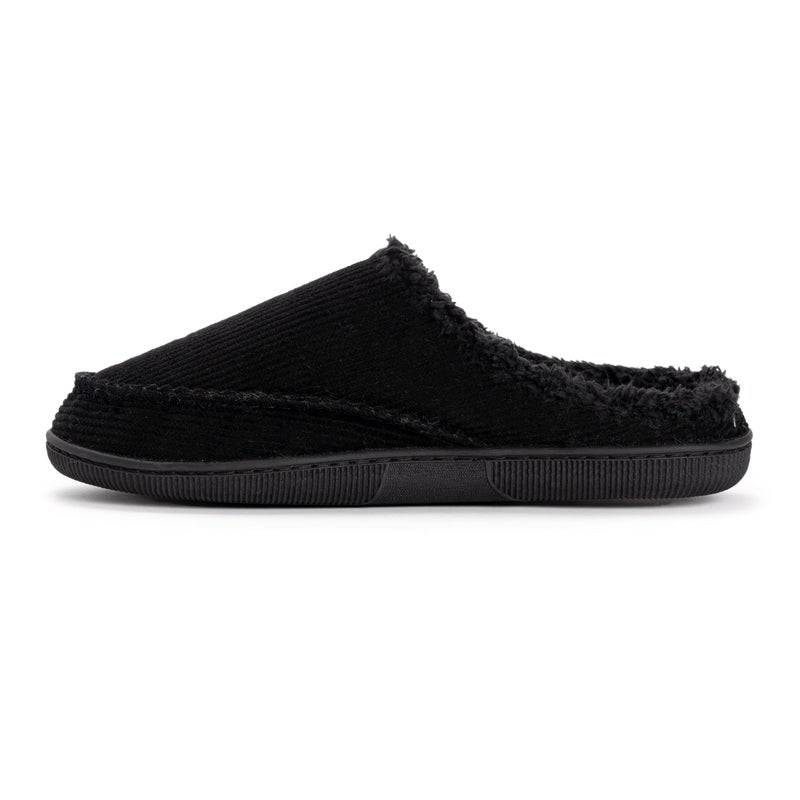 Muk LUKS Men's Men's Corduroy Clogs Shoe, Black, Large 12-13 M US - Image 4