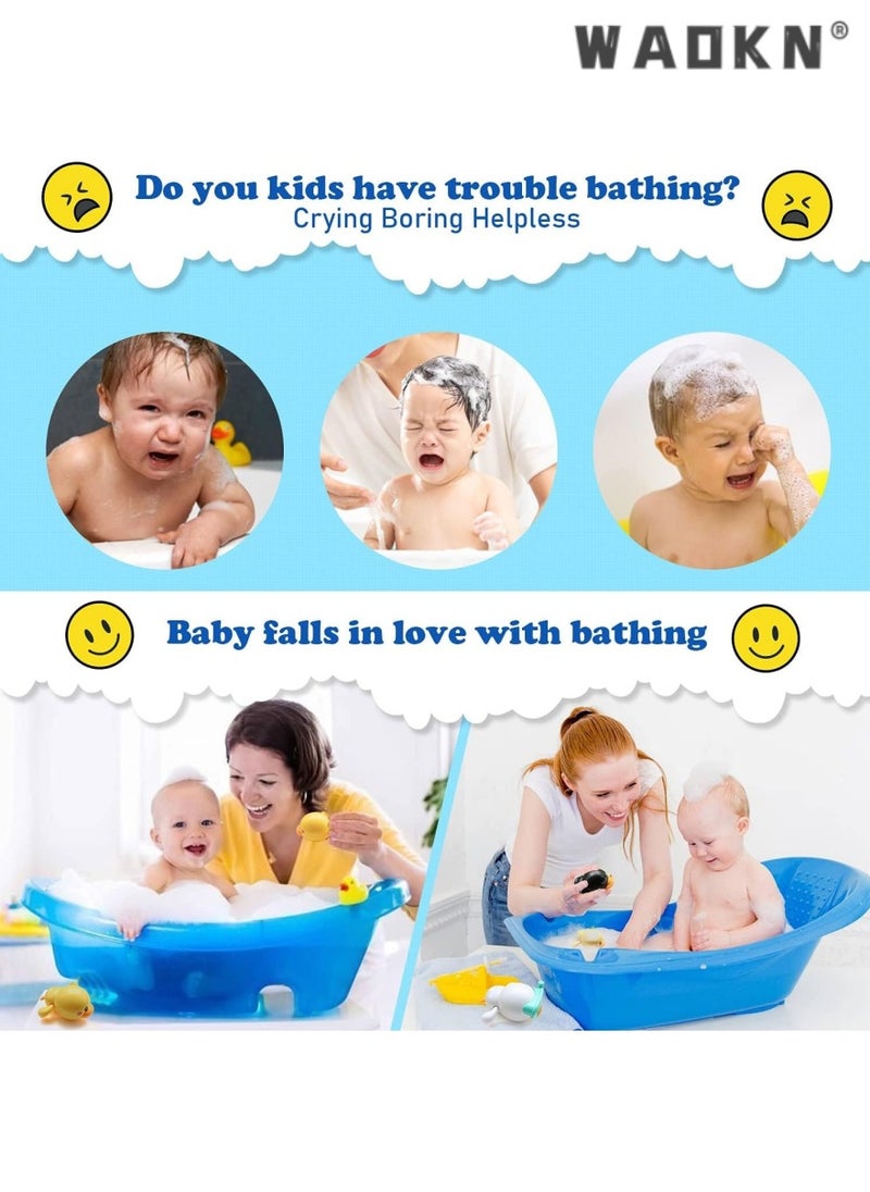 WAOKN Baby Bath Toy Set, 3-Piece Wind-Up Duck Toys Exclusive for Toddlers Aged 1-3, Floating Water Play Toys, Swimming Companions, Perfect Birthday Gifts for Both Boys and Girls  - Image 3