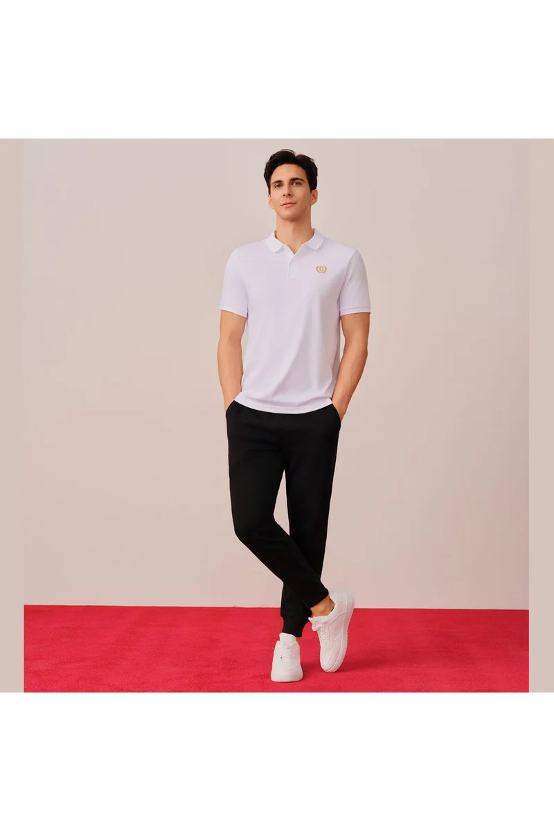 GIORDANO Men's Black French Terry Jogger Pants