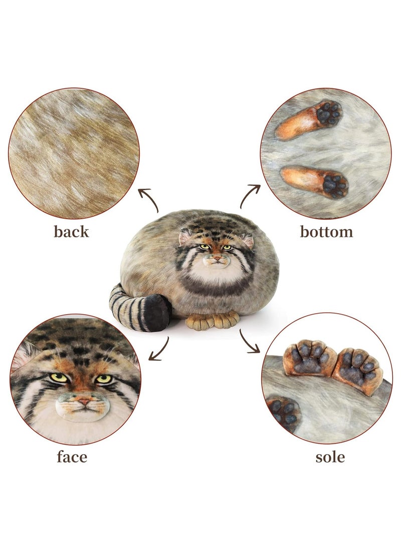 ORiTi ORiTi Cat Plush Body Pillow, Pallas Cat Plush Pillow, Steppe Cat Stuffed Animals Soft Plushies, Kitten Plush Throw Pillow Doll Big Plush Toys  - Image 5