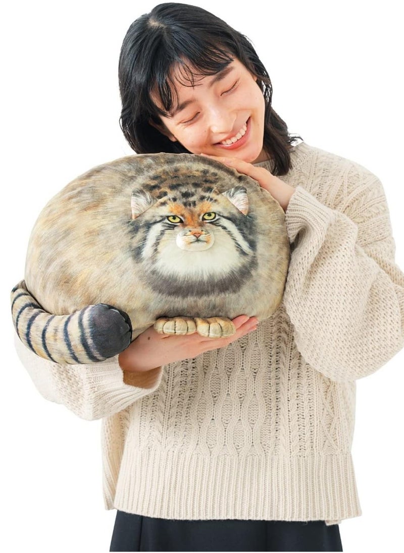 ORiTi ORiTi Cat Plush Body Pillow, Pallas Cat Plush Pillow, Steppe Cat Stuffed Animals Soft Plushies, Kitten Plush Throw Pillow Doll Big Plush Toys  - Image 1