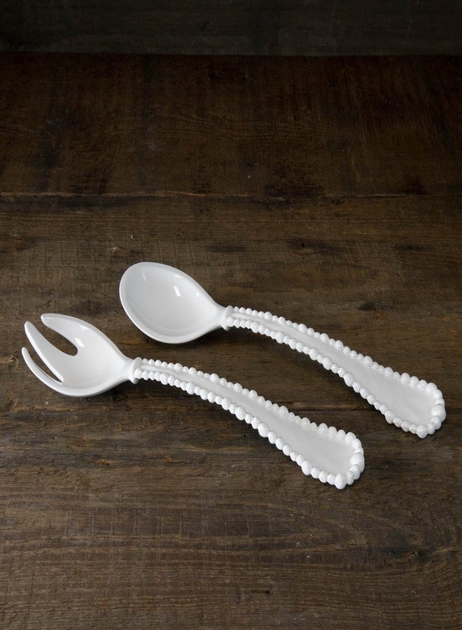Beatriz Ball 2427 Alegria Melamine Salad Server, White - Image 2