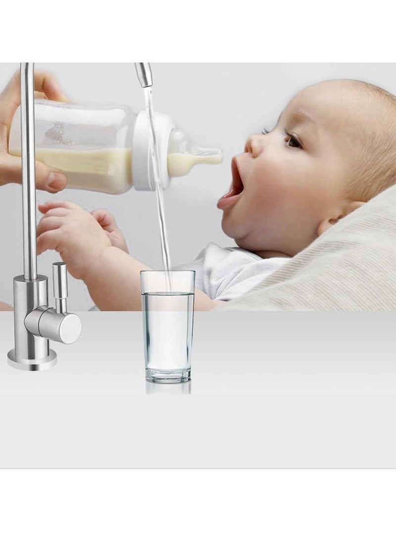 صنبور فلتر مياه التحلية المتميز والجذاب وطول 20 سم، يجمع بين الجودة العالية وأداء التصفية الفائق في تصميم أنيق (كروم) - Image 4