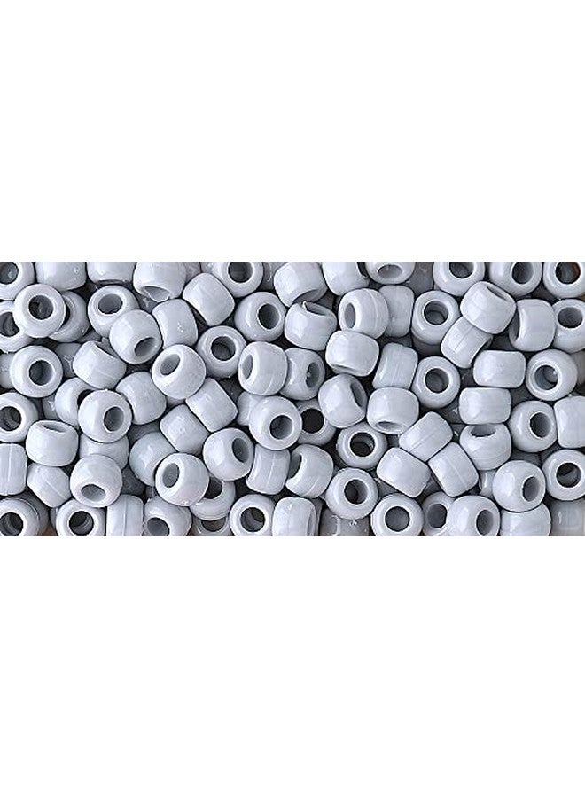 The Beadery 6 By 9Mm Barrel Pony Bead Grey Small 900 Pieces - Image 4