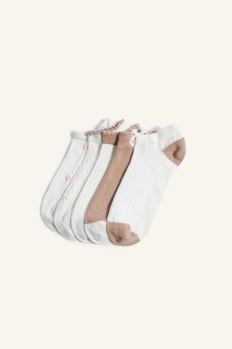 Woman 5 Piece Short Socks