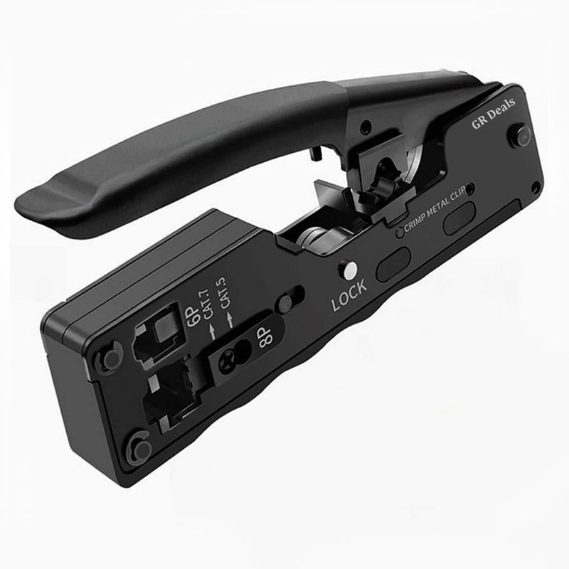 GR Deals أداة ضغط GR Deals CAT5 CAT6 CAT7 للموصلات RJ45 RJ12 RJ11 العادية والمحمية وغير المحمية - Image 1