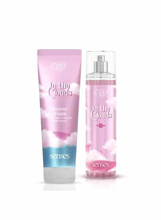 Eva Skin Care Senses Shower Cream In The Clouds 250 Ml + Skin Care Senses Body Splash In The Clouds 240 Ml - Image 1
